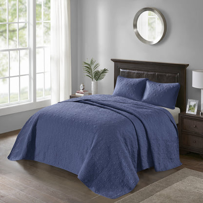 Classic Stitch Bedspread Set Lightweight Reversible Bedding Set