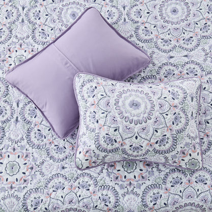 Boho Medallion Reversible Quilt Set with Pillowcase