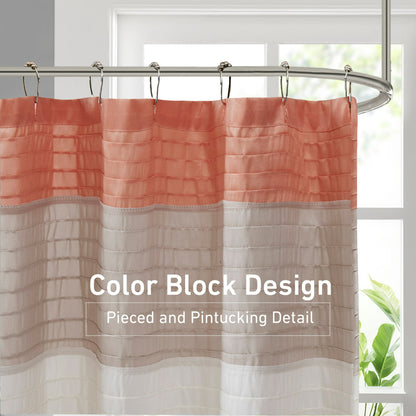 Faux Silk Shower Curtain