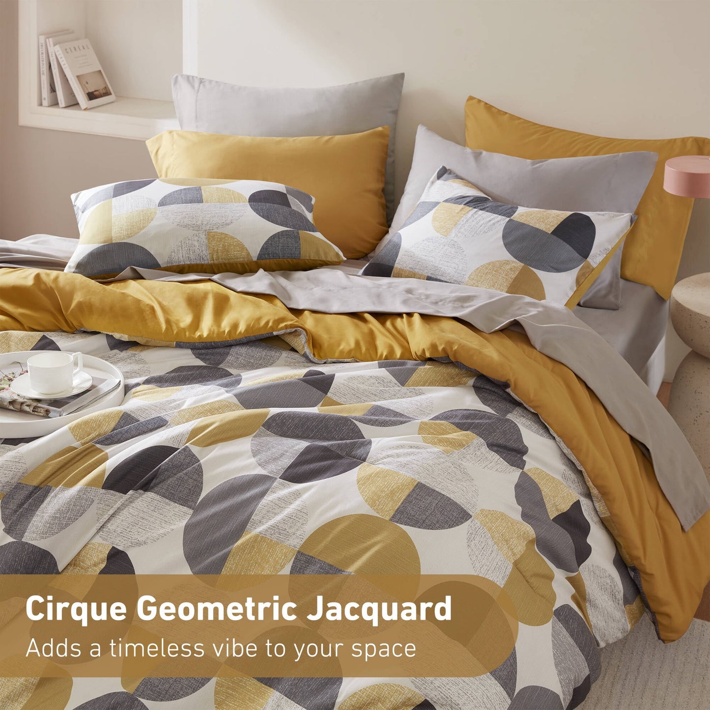 Microfiber Comforter Set, Geometric Print