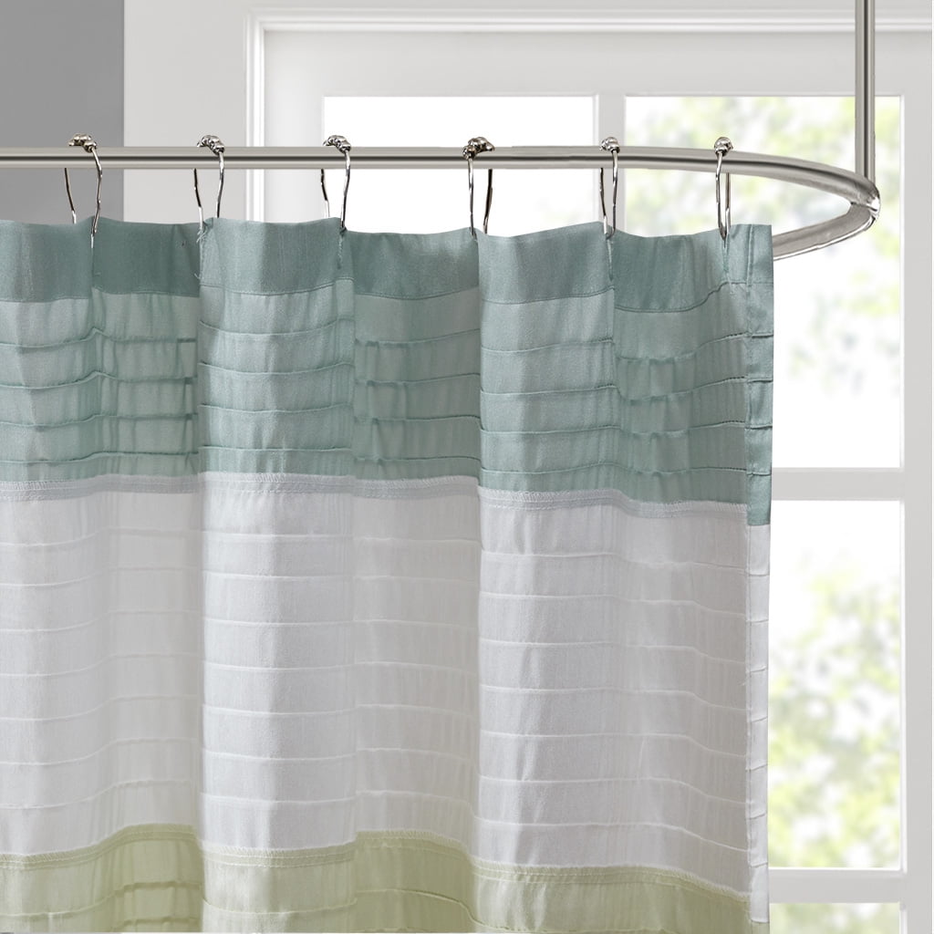 Faux Silk Shower Curtain
