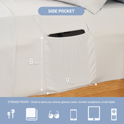 Medallion Pattern Bed in a Bag Bedding Comforter Set with Comforter, Flat Sheets, Fitted Sheets with Side Pockets