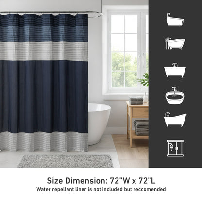 Faux Silk Shower Curtain