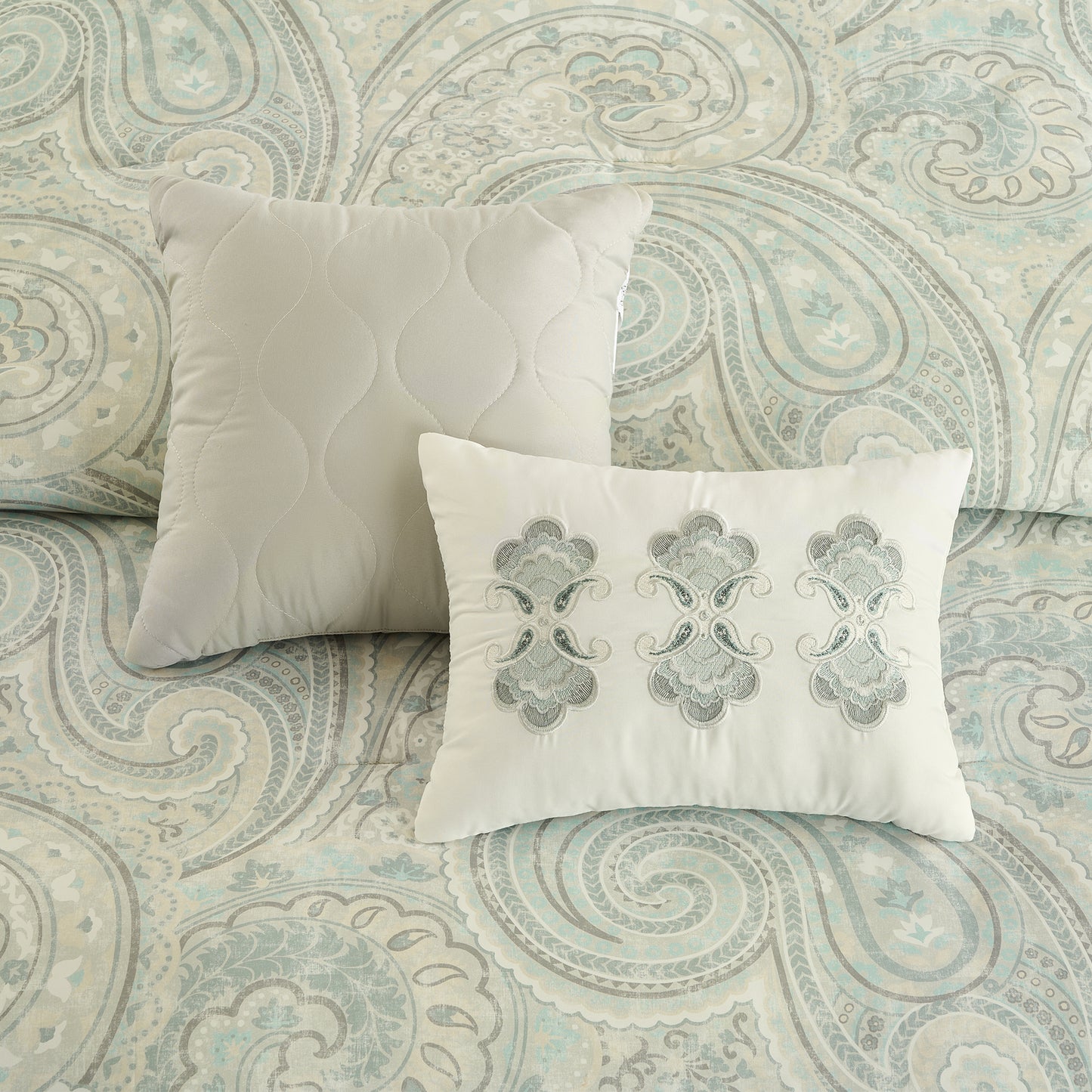 Cotton Floral Printed Reversible Comforter Set