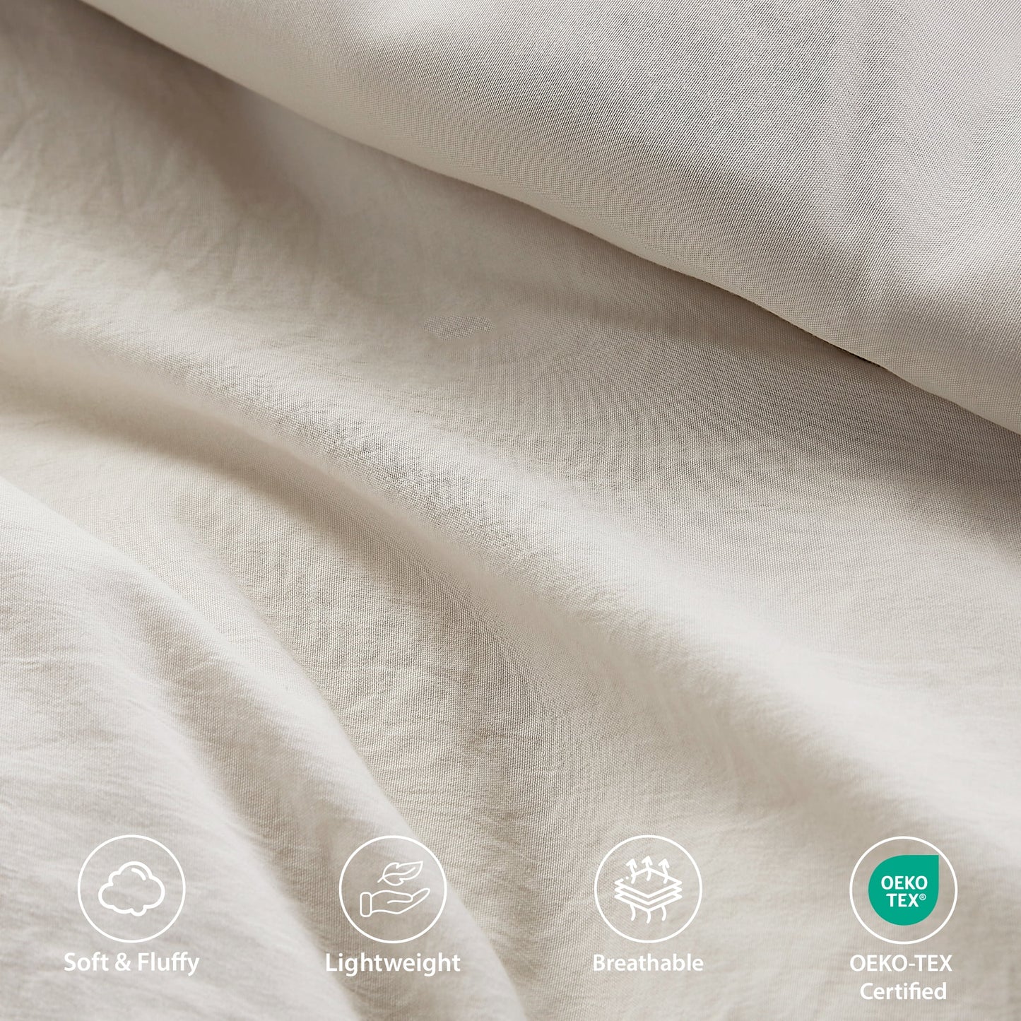 Soft Washed Pleated Comforter Set