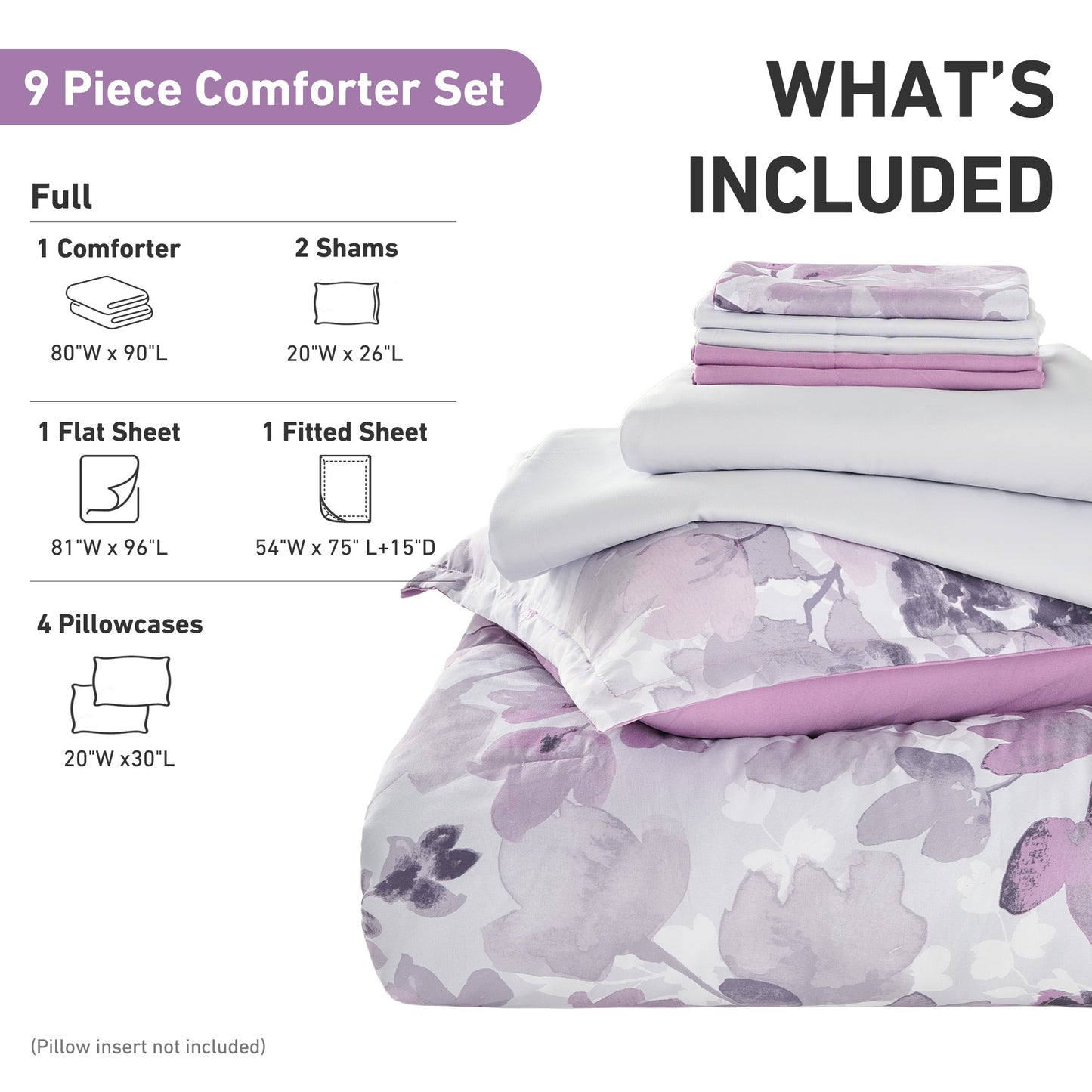Medallion Pattern Bed in a Bag Bedding Comforter Set with Comforter, Flat Sheets, Fitted Sheets with Side Pockets