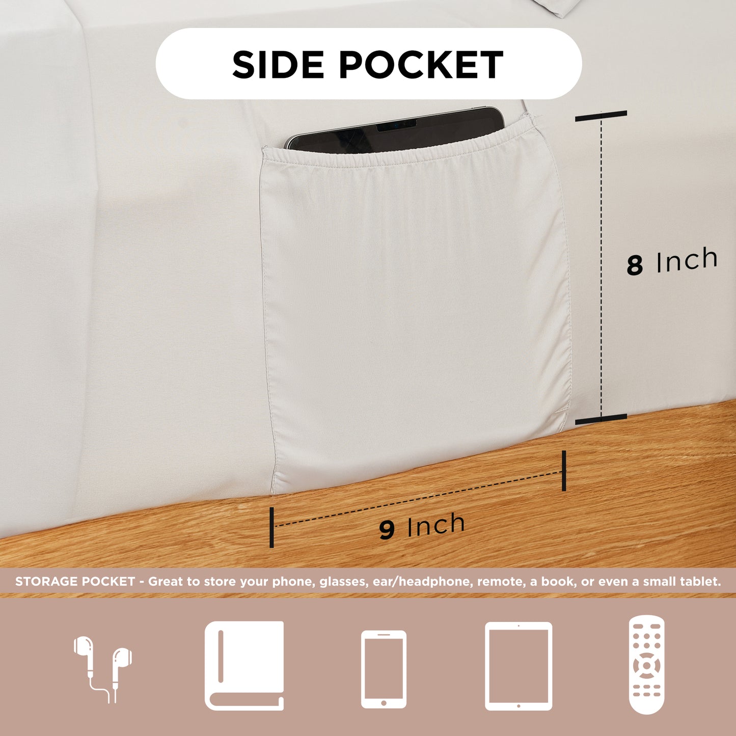 Medallion Pattern Bed in a Bag Bedding Comforter Set with Comforter, Flat Sheets, Fitted Sheets with Side Pockets