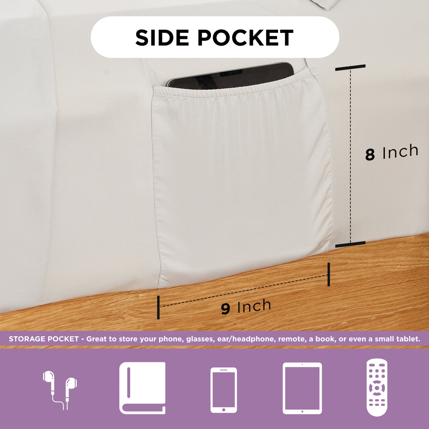 Medallion Pattern Bed in a Bag Bedding Comforter Set with Comforter, Flat Sheets, Fitted Sheets with Side Pockets