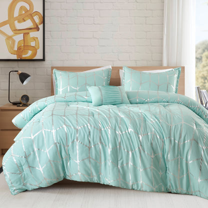 Metallic Printed Comforter Set