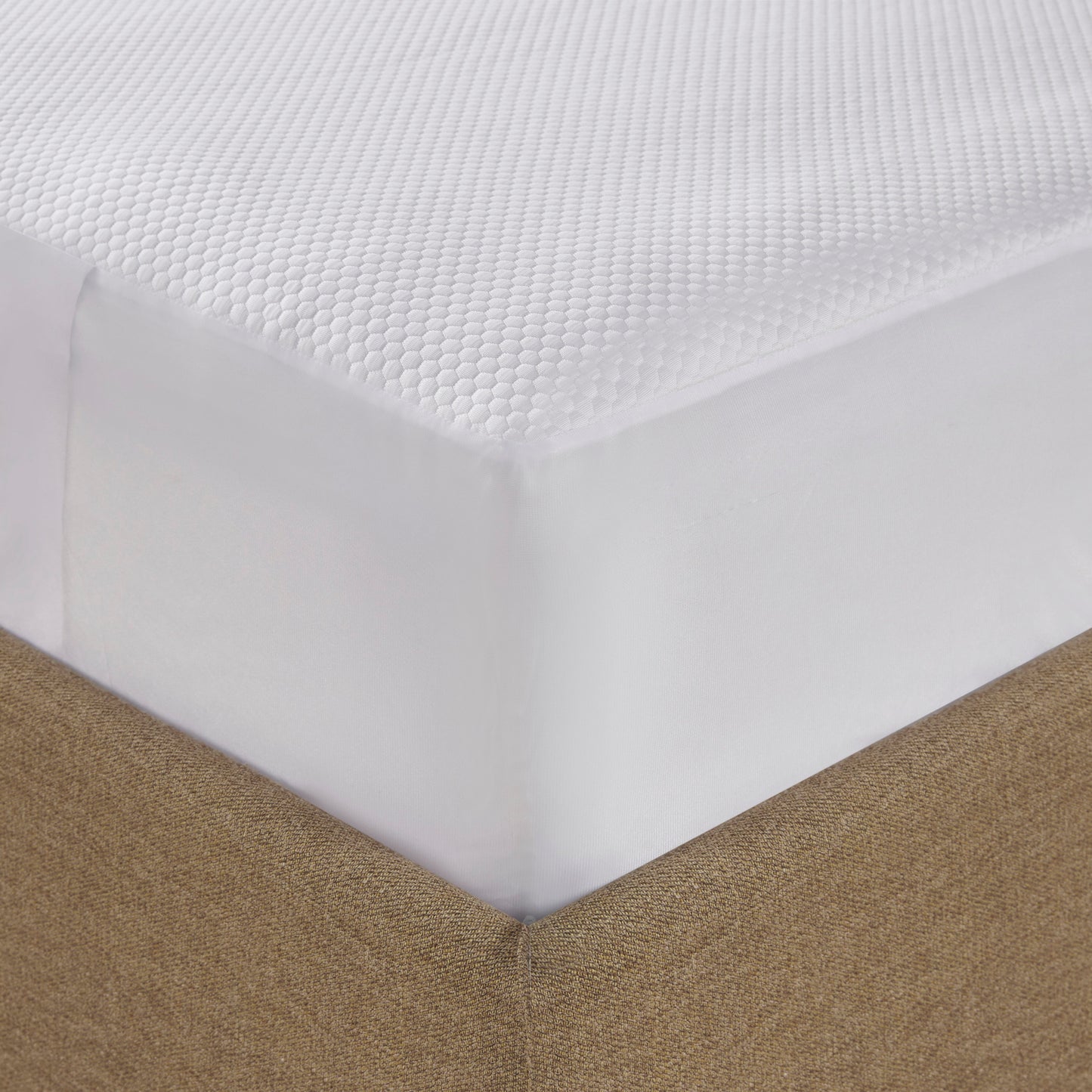 Heated Mattress Pad, Cool to Touch Fabric Electric Mattress Topper with Dual Zone Controllers, 5 Heat Settings & 10-Hour Auto Off Timer, White
