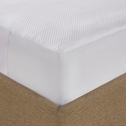 Heated Mattress Pad, Cool to Touch Fabric Electric Mattress Topper with Dual Zone Controllers, 5 Heat Settings & 10-Hour Auto Off Timer, White