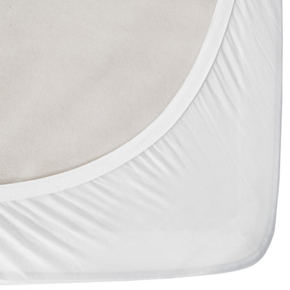 Heated Mattress Pad, Cool to Touch Fabric Electric Mattress Topper with Dual Zone Controllers, 5 Heat Settings & 10-Hour Auto Off Timer, White