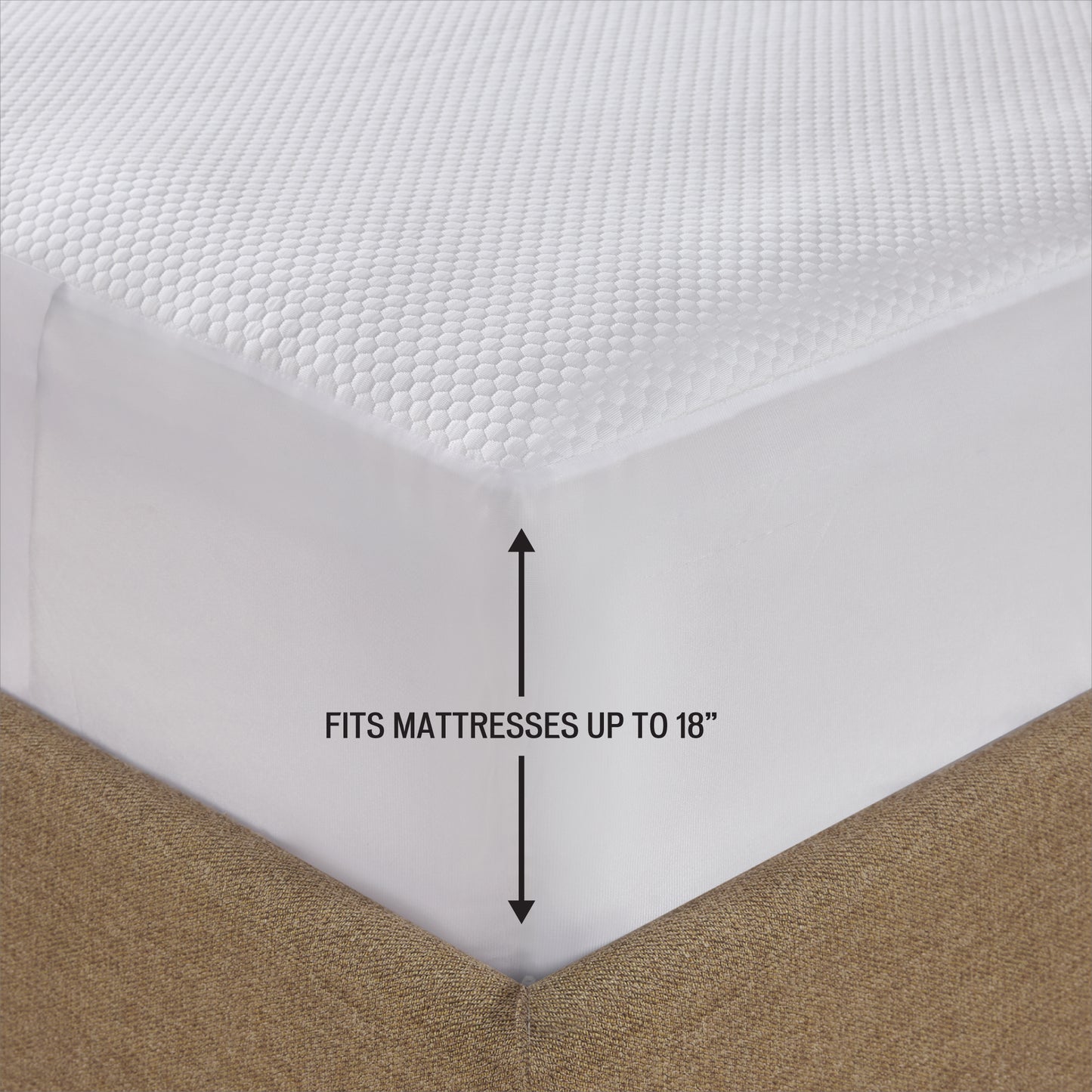 Heated Mattress Pad, Cool to Touch Fabric Electric Mattress Topper with Dual Zone Controllers, 5 Heat Settings & 10-Hour Auto Off Timer, White