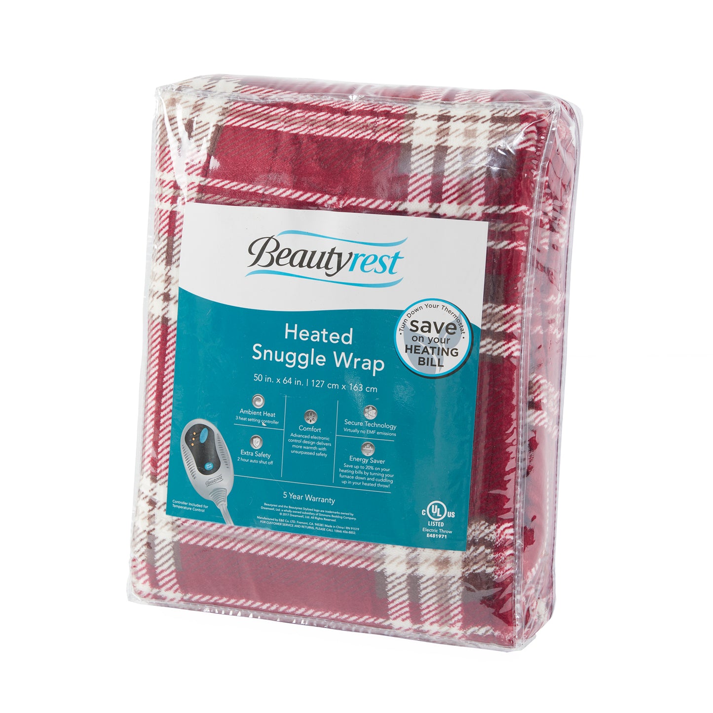 Electric Throw Heated Blanket Wrap