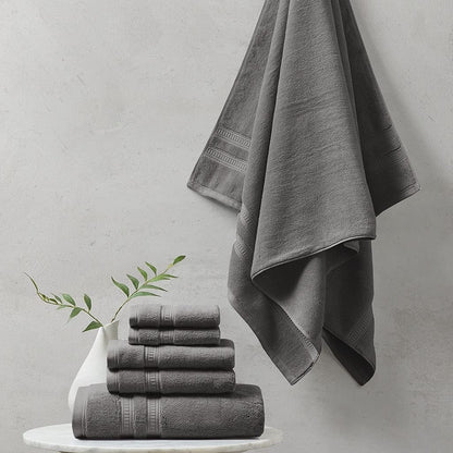 6 Piece Set Cotton Feather Soft Towel