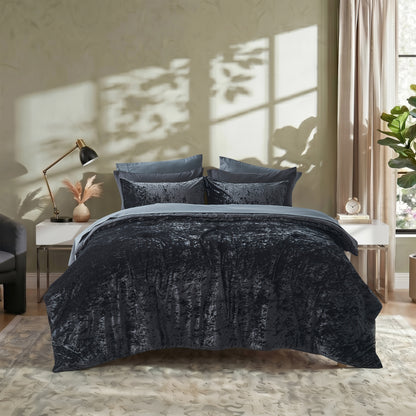 Velvet All-Season Bedding Comforter Set