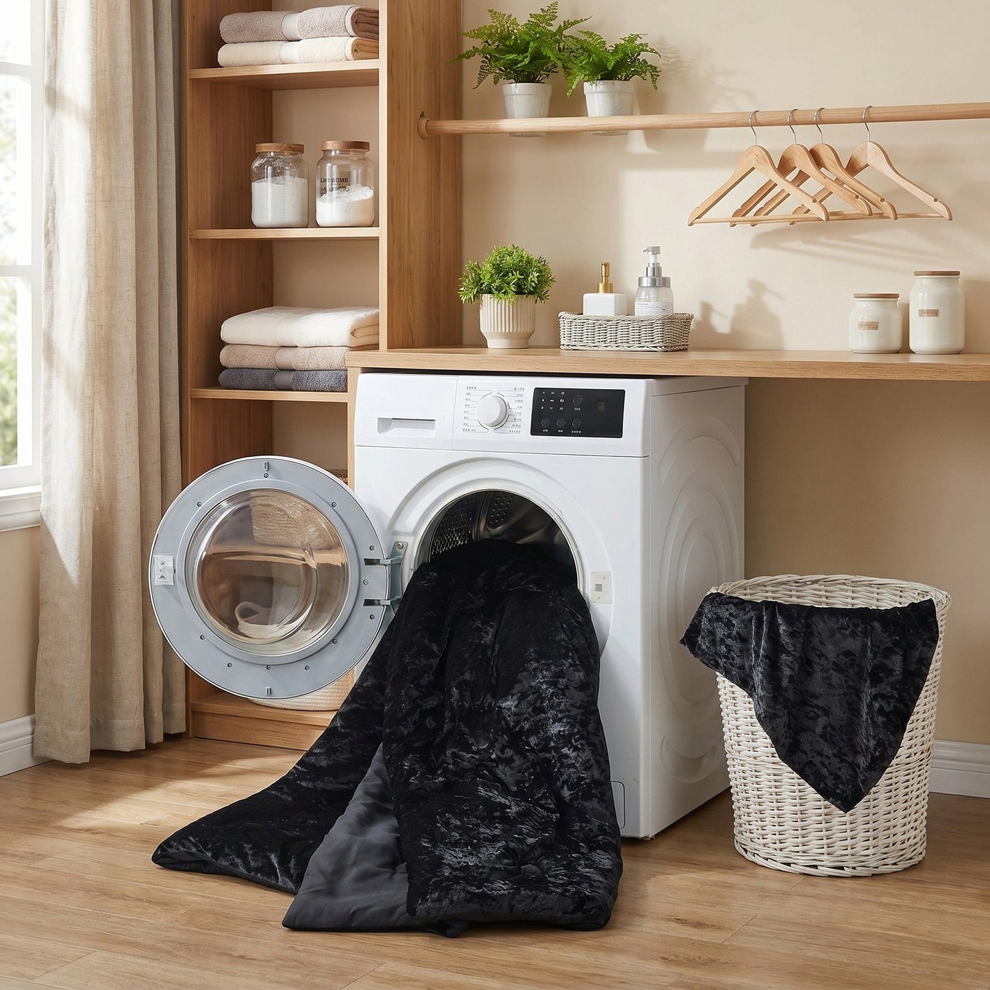 Velvet All-Season Bedding Comforter Set