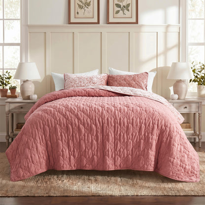 Velvet All-Season Reversible Bedding Quilt Set