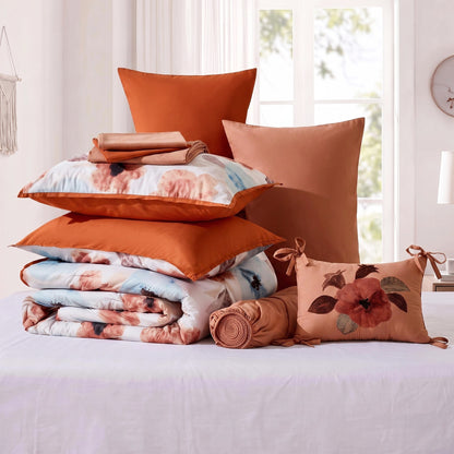Tatum Reversible Floral Comforter Set with Sheets