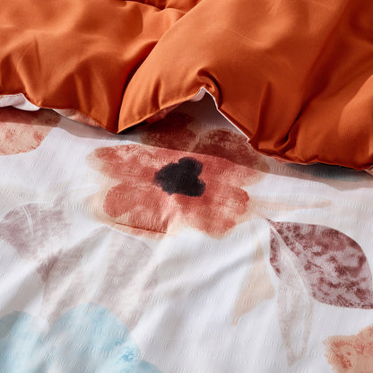 Tatum Reversible Floral Comforter Set with Sheets