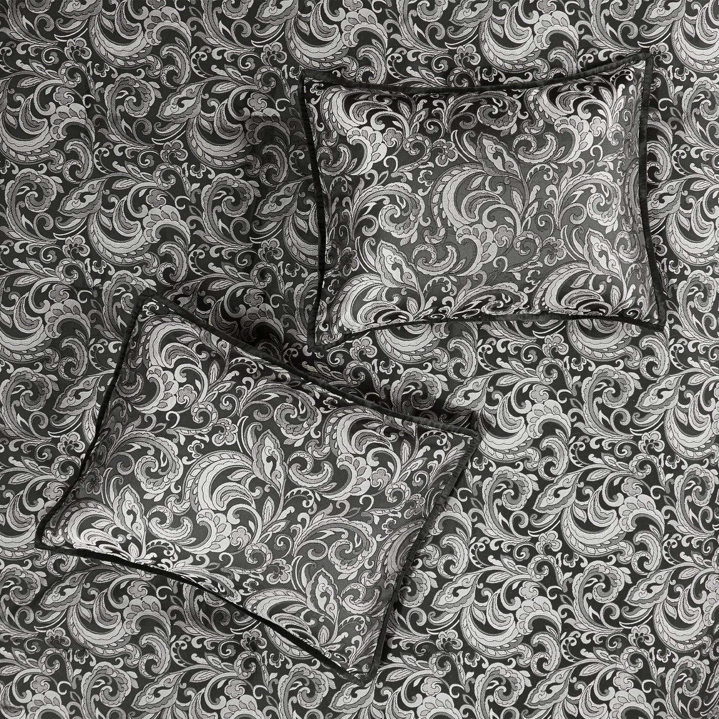Jacquard Comforter Set with Bedskirt and Decor Pillows