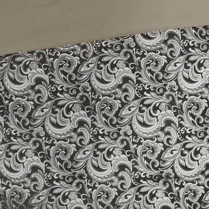 Jacquard Comforter Set with Bedskirt and Decor Pillows
