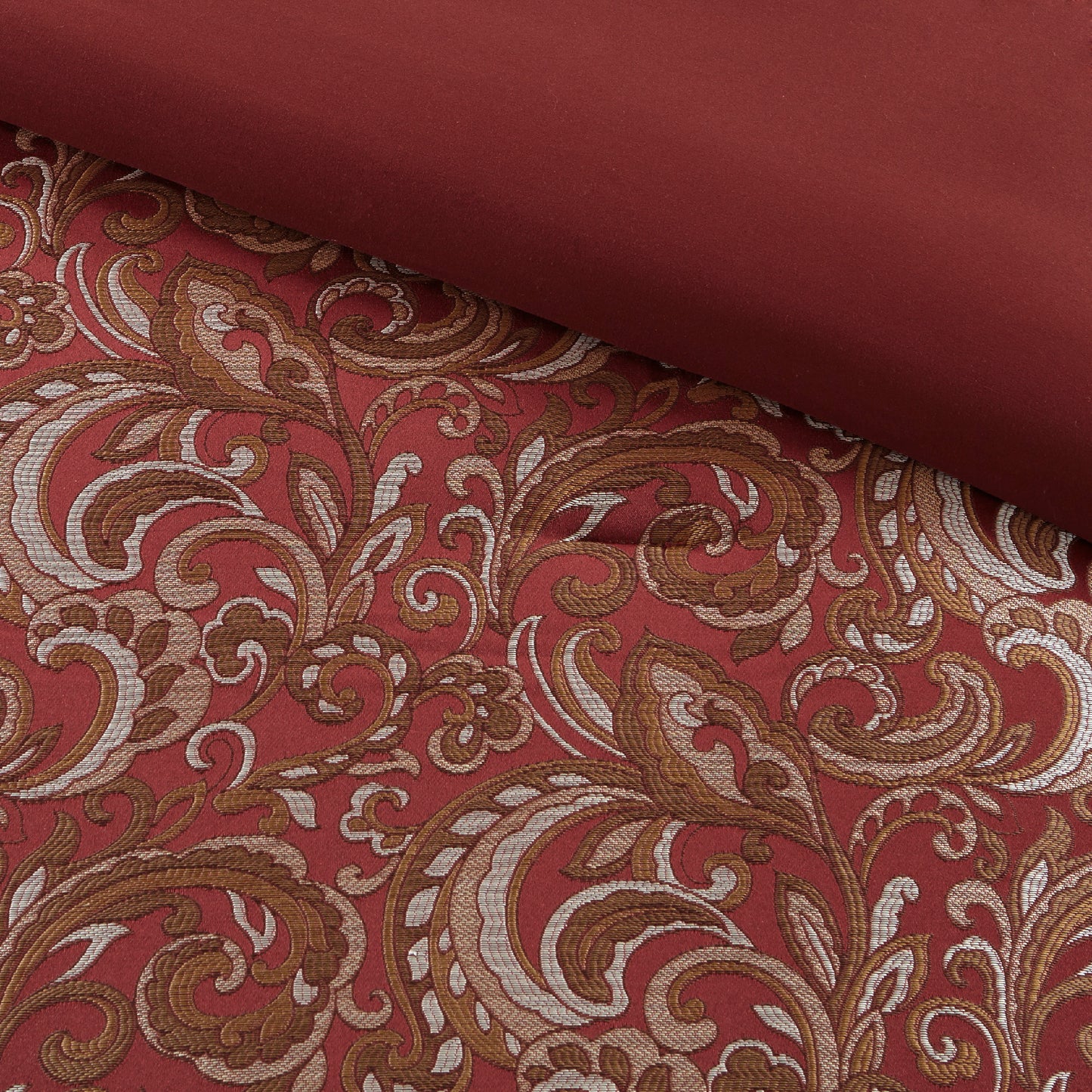 Jacquard Comforter Set with Bedskirt and Decor Pillows