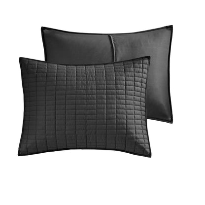 Kienna  Lightweight Black Reversible Summer Comforter Set