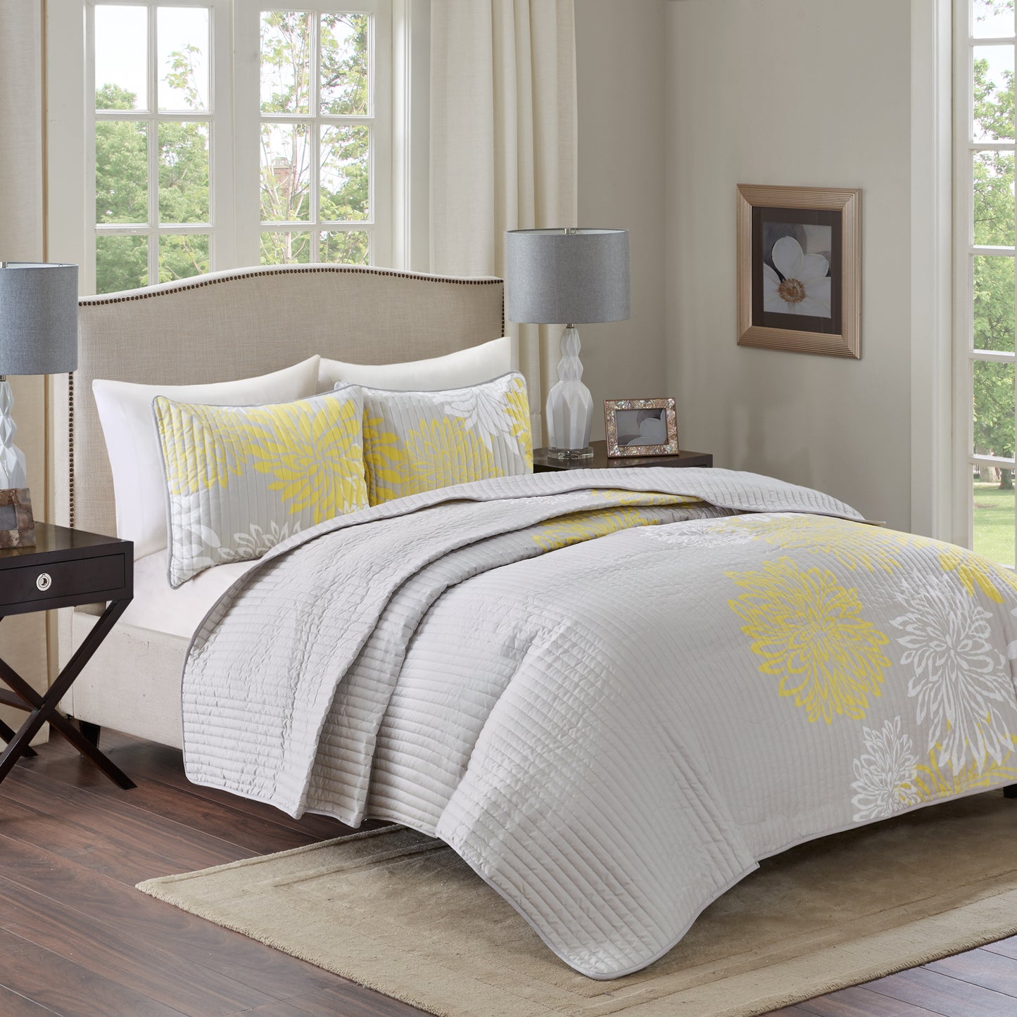 Enya Reversible Breathable Lightweight Coverlet Quilt Set