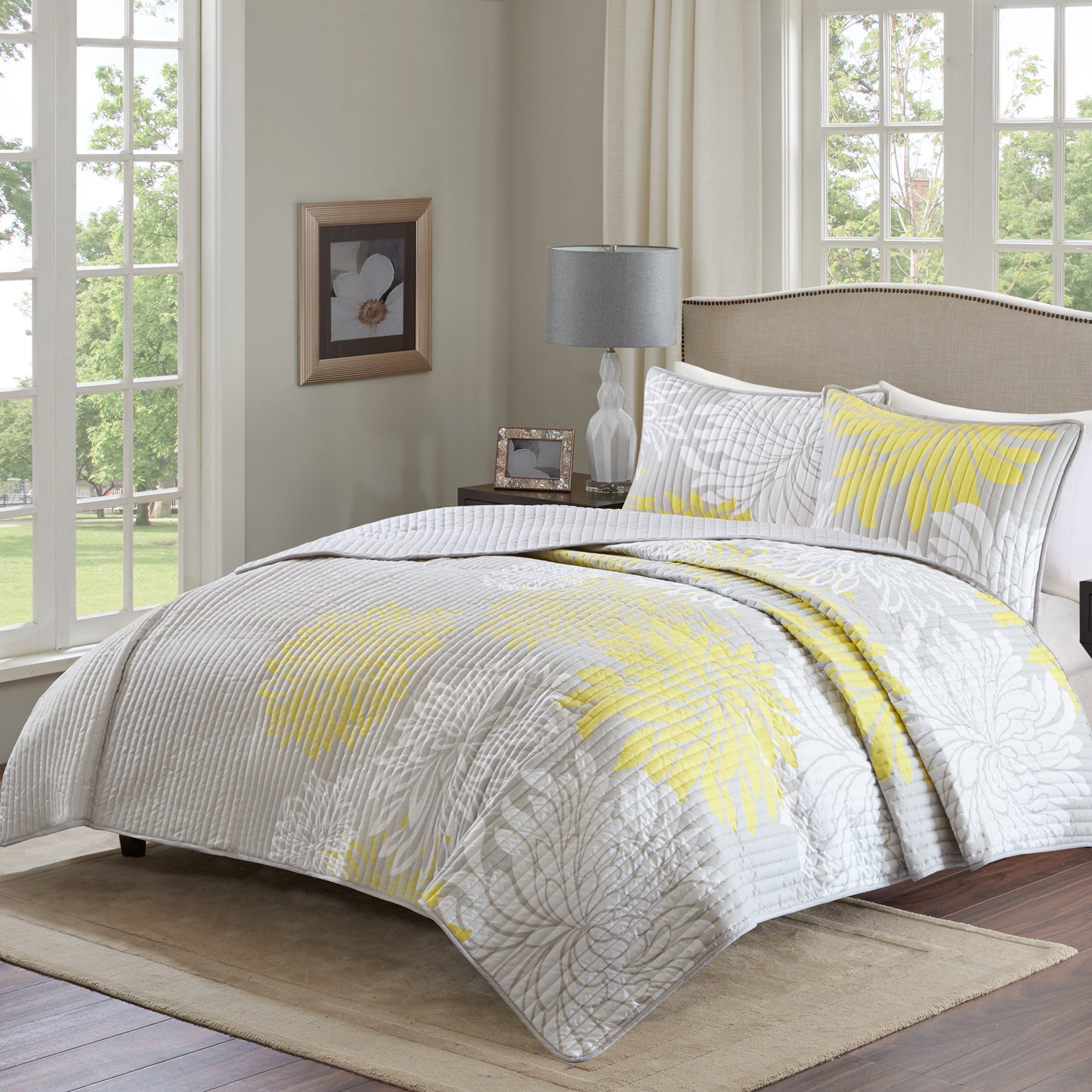 Enya Reversible Breathable Lightweight Coverlet Quilt Set