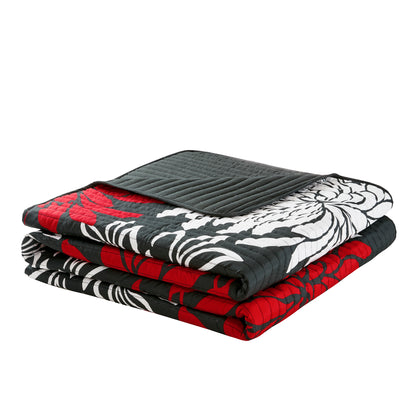 Enya Reversible Breathable Lightweight Coverlet Quilt Set