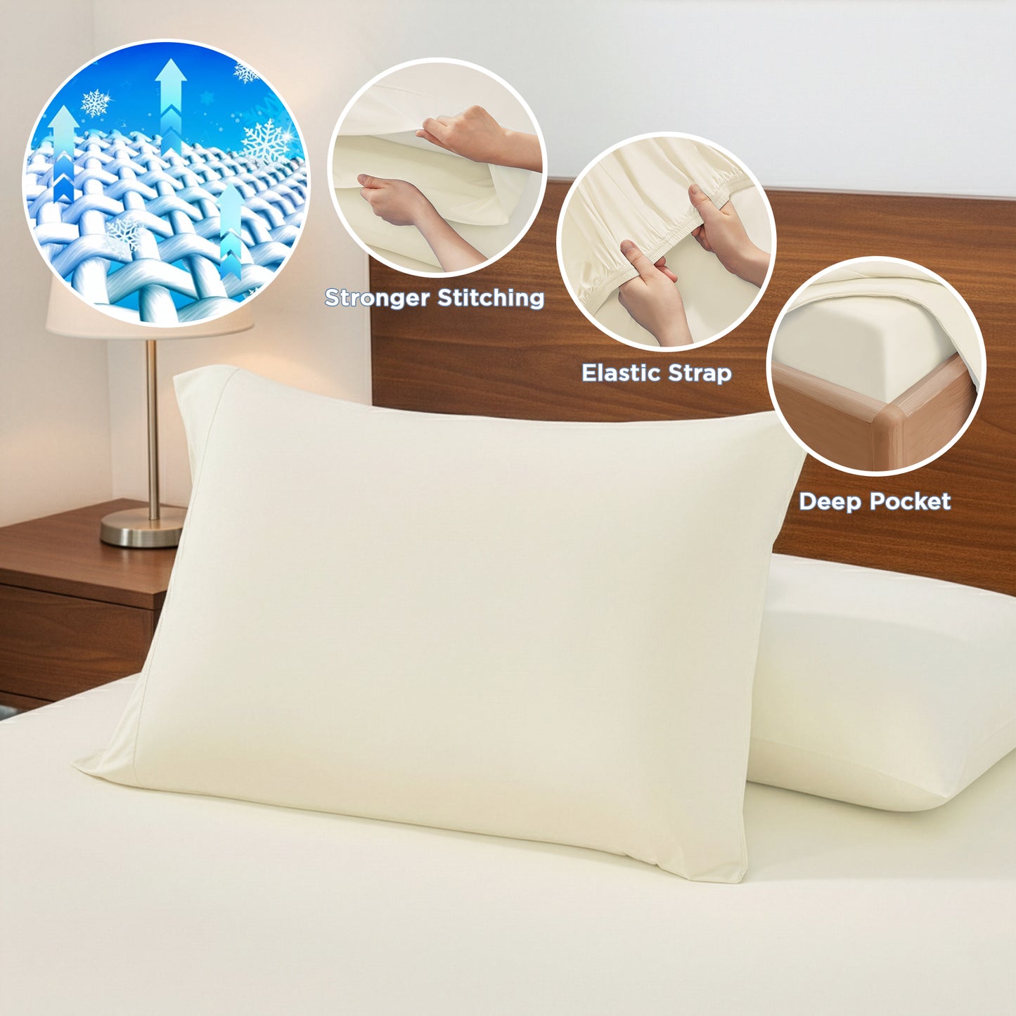 Soft and Cozy 170gsm Cooling Sheet Set