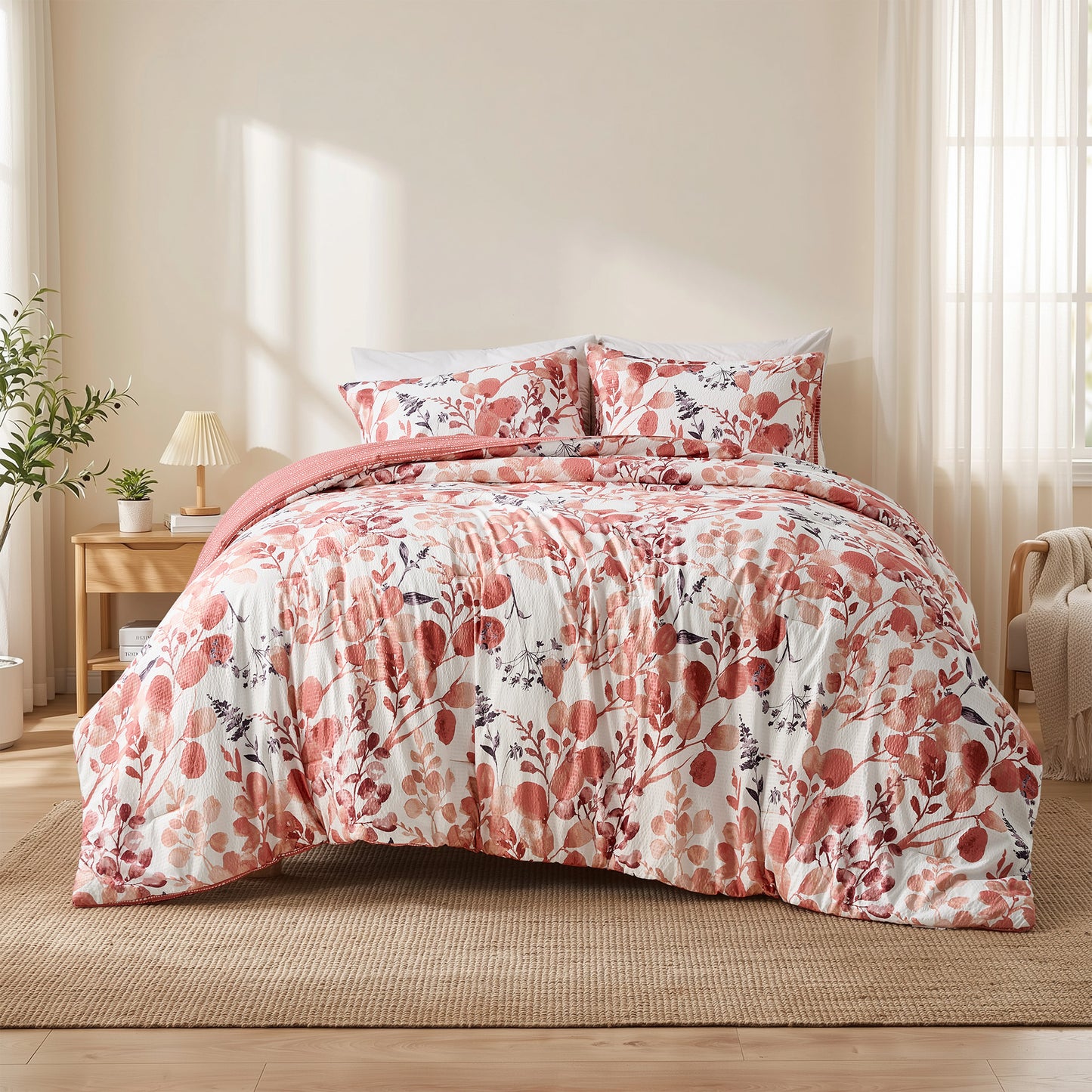 Gabrielle Reversible Floral Comforter Set