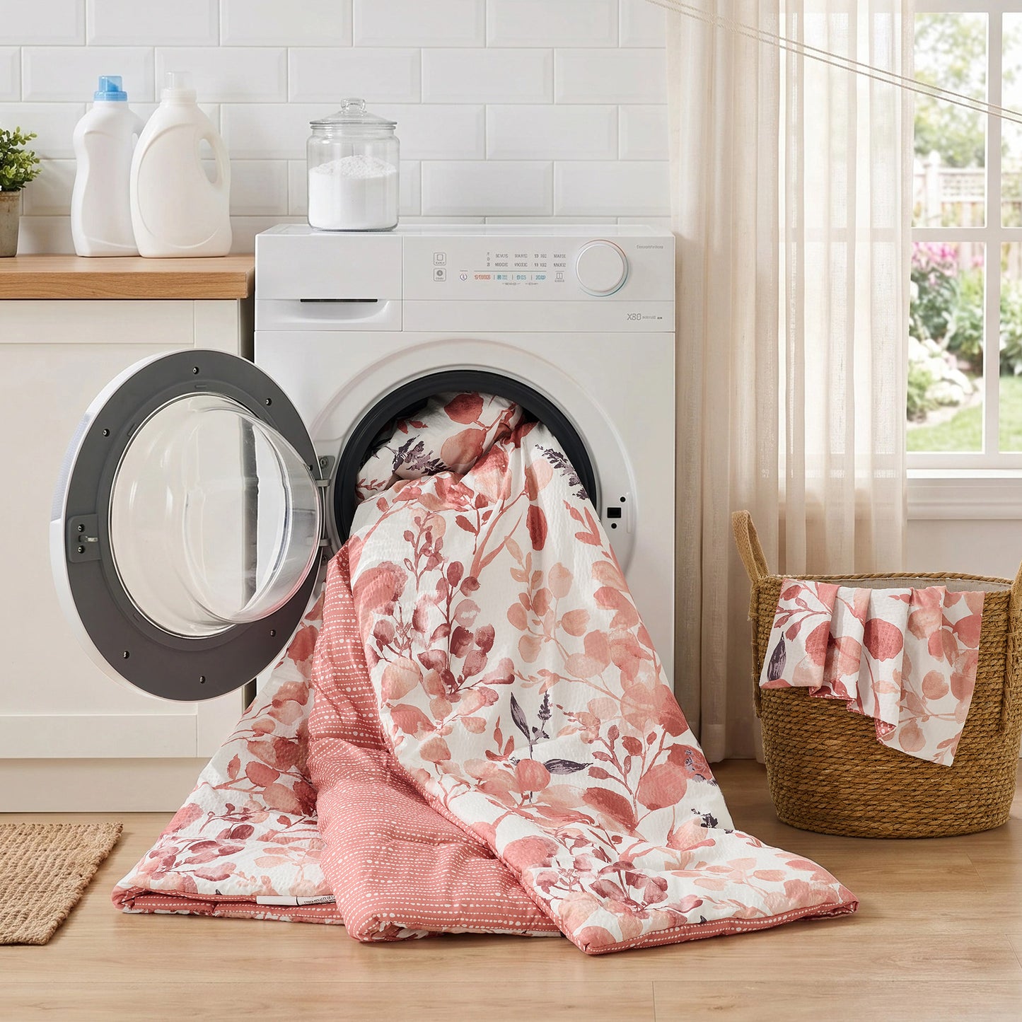 Gabrielle Reversible Floral Comforter Set