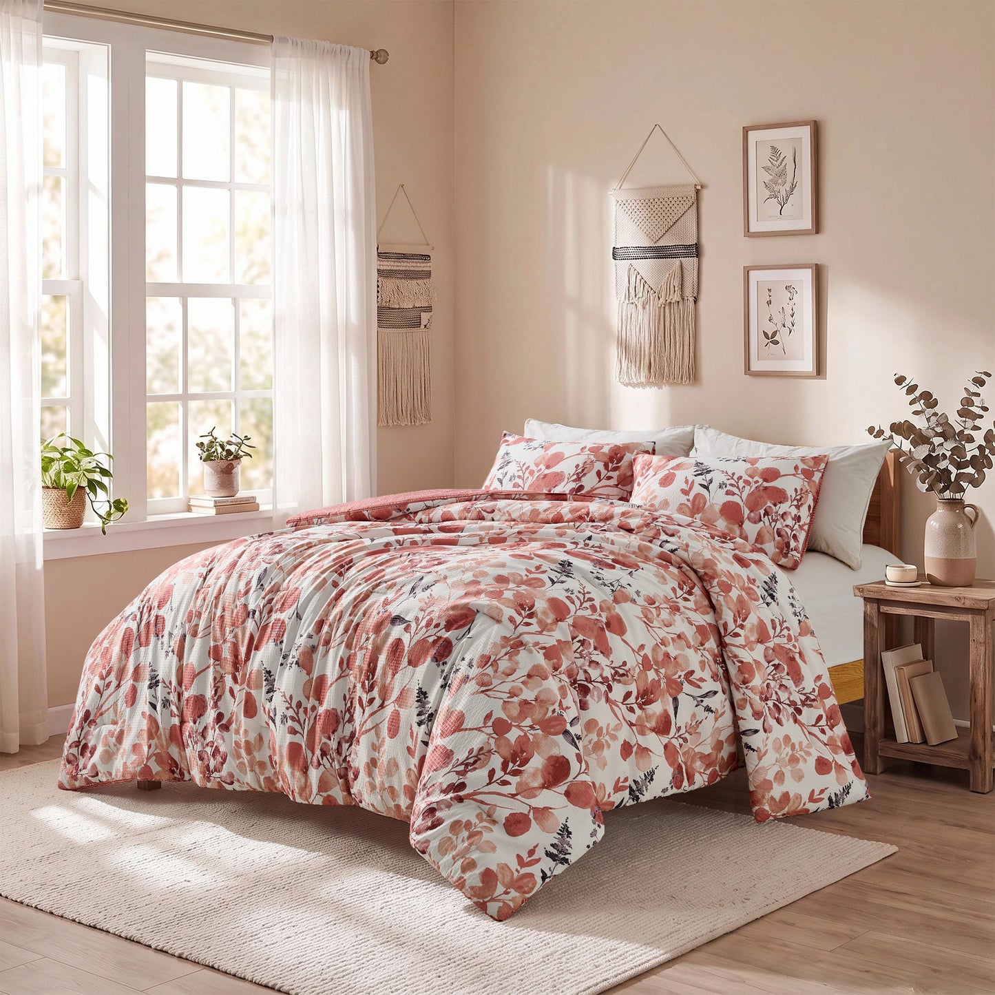 Gabrielle Reversible Floral Comforter Set