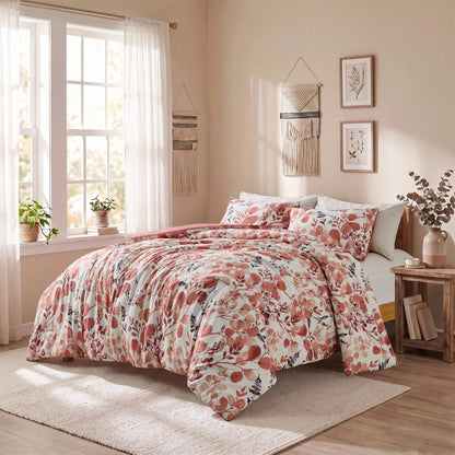 Gabrielle Reversible Floral Comforter Set