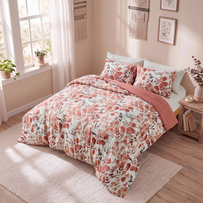 Gabrielle Reversible Floral Comforter Set