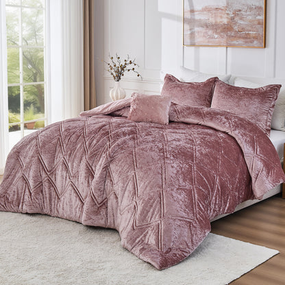 Velvet Bedding Comforter Set
