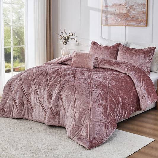 Velvet Bedding Comforter Set