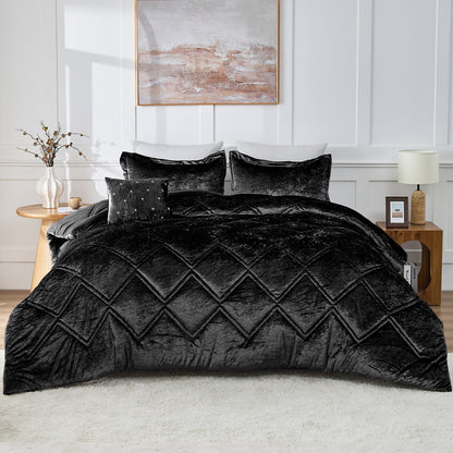 Velvet Bedding Comforter Set