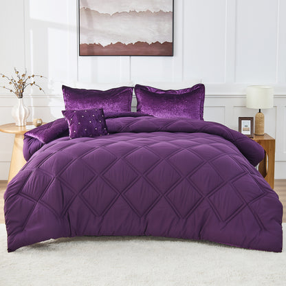 Velvet Bedding Comforter Set