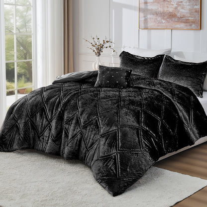 Velvet Bedding Comforter Set