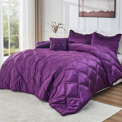 Velvet Bedding Comforter Set