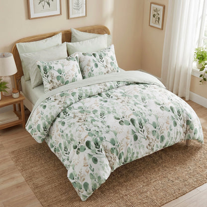 Gabrielle Seersucker Botanical 6-Piece Comforter Set