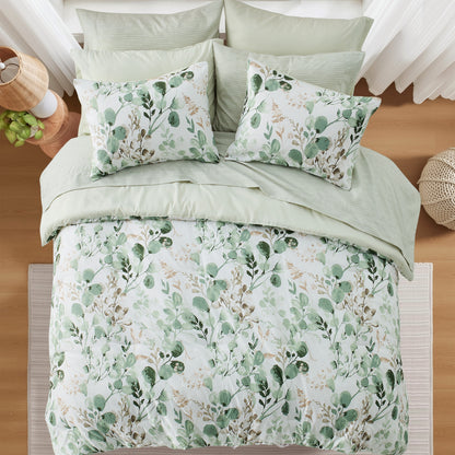 Gabrielle Seersucker Botanical 6-Piece Comforter Set