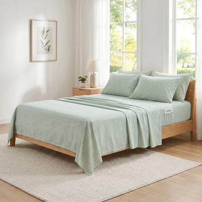 Gabrielle Seersucker Botanical 6-Piece Comforter Set