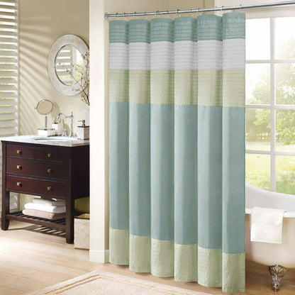 Faux Silk Shower Curtain 72x72"