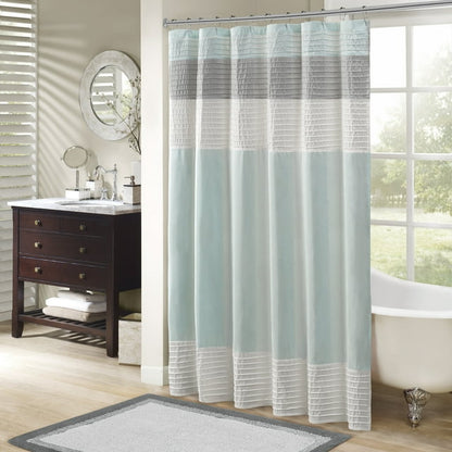 Faux Silk Shower Curtain 72x72"