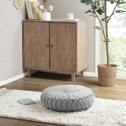 Polyester Chenille Round Floor Pillow