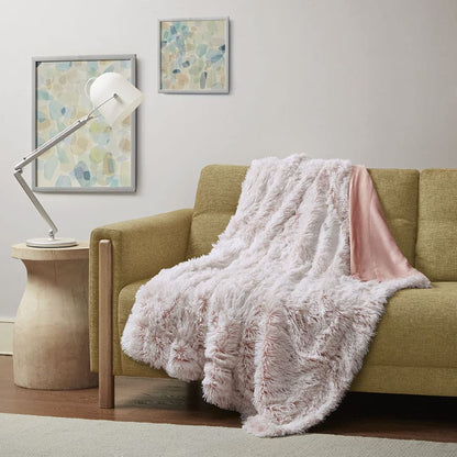 Emma Super Soft Shaggy Faux Fur Throw Blanket